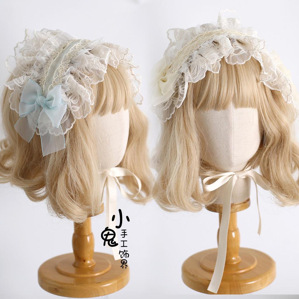 Flower Island Butterfly Hair Accessories for Girls Multi-colored Original Lolita Headband Sweet Lace Bow Cute Ballet Hair Clips