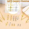 12Pcs Double Head Lobster Magnetic Bracelet Extender Gold/Silver Lobster Clasps  Bracelet