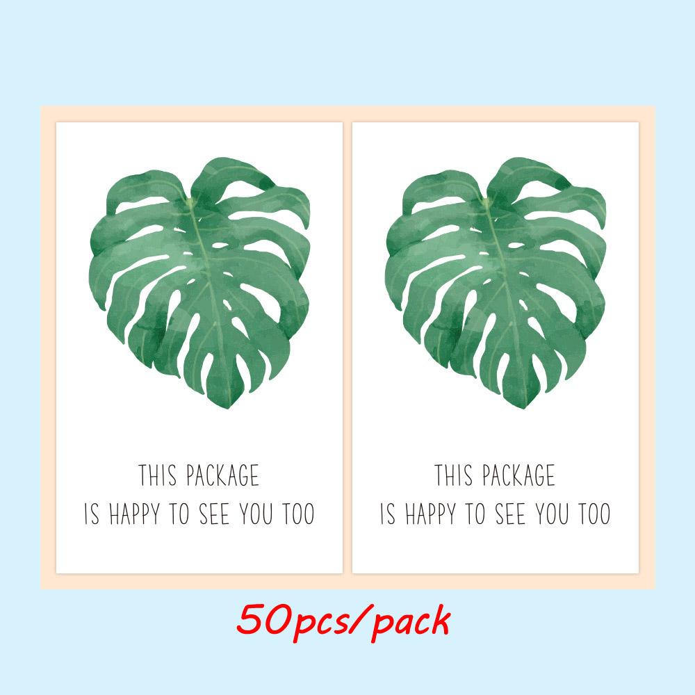 10-50Pcs Thank You Sticker This Package Is Happy To See You Too Flower Stickers Seal Label For Small Business Package Decor