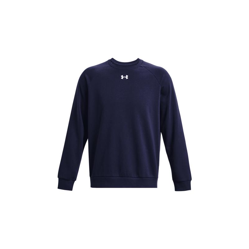Under Armour Rival Solid Fleece Crew Training Sweatshirt Men Sweatshirt Dark-Blue 1379755-410