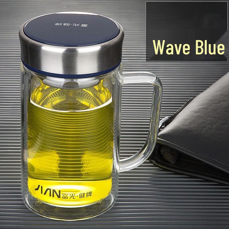 

FUGUANG Double Wall Glass Office Mug