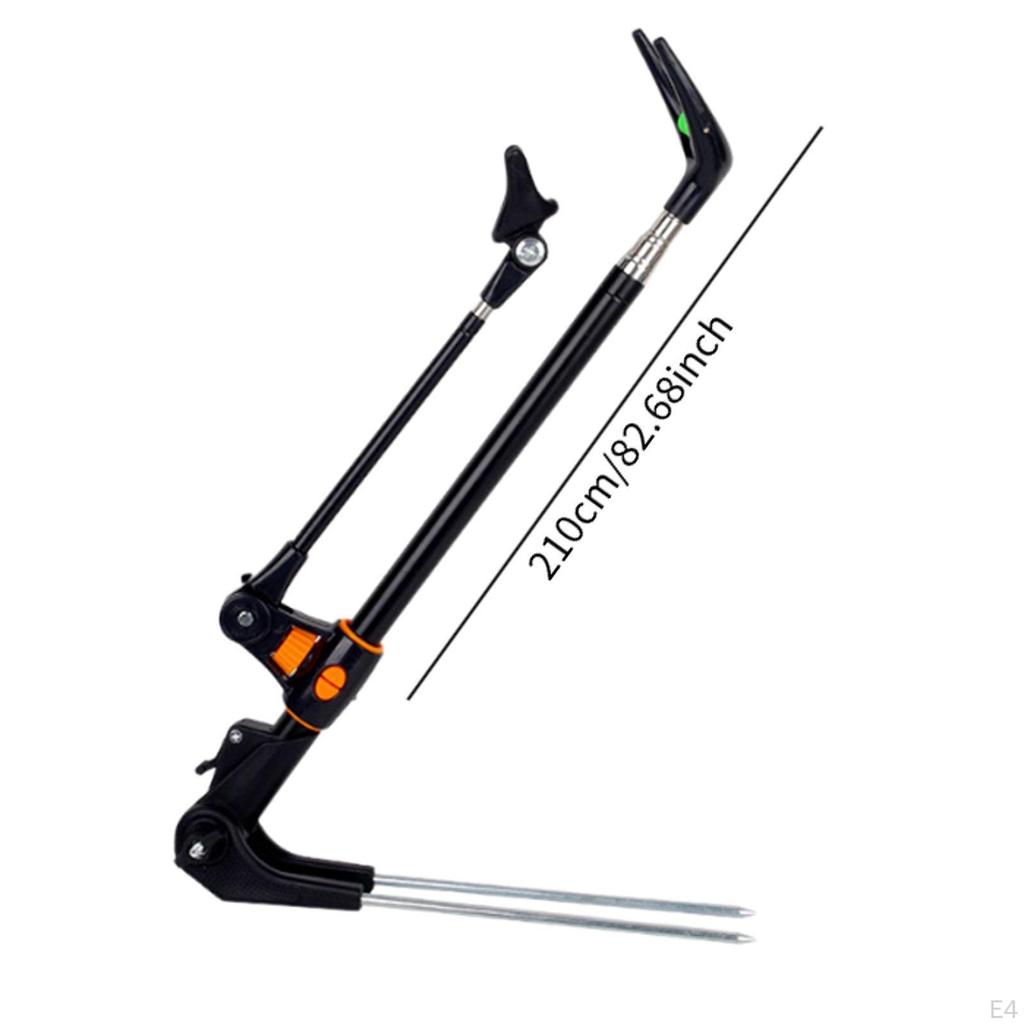 Fishing Rod Holder Bracket Lightweight Tool Metal Versatile for Bank Retractable Stable