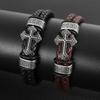 Vintage Double Layer Leather Cross Bracelet Charming Men's Bracelet Christmas Gift Valentine's Day Gift Protector Jewelry Gift