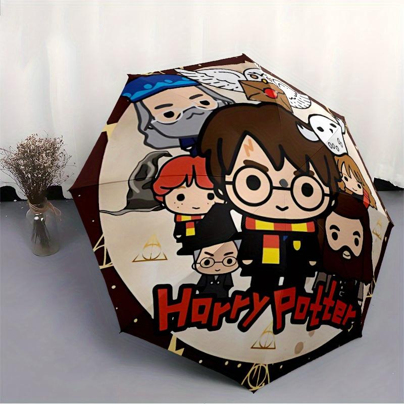 1pc Harry Potter Automatic Opening/closing umbrella, Compact Travel Umbrella - - Festive Accessory, Sturdy Ribs yy250807119