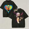 Royaume Cœurs d'Été Sora Riku Couronne de Cœur T-shirt Graphique Anime Double Face Y2K Hommes Femmes Hip Hop Streetwear T-shirt Imprimé Col Rond T-shirt Décontracté