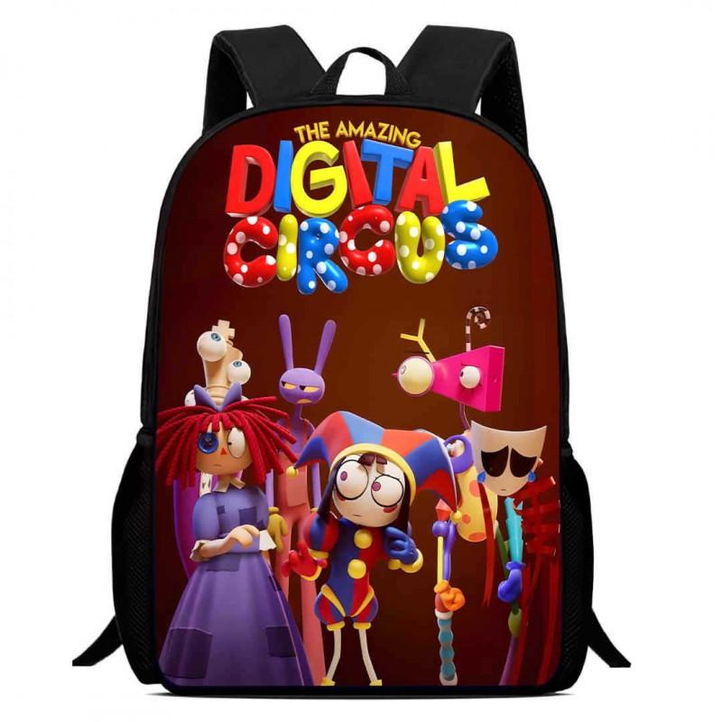 Kids Cartoon Backpack School Children 1-6 Grade Lightweight Ergonomic Oxford Fabric Bag With Printed Design