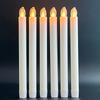 10-Key Remote Long Pole Smokeless LED Candle Lights for Weddings and Celebrations