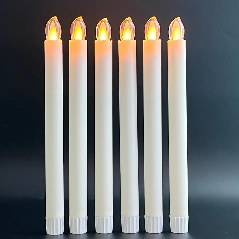 10-Key Remote Long Pole Smokeless LED Candle Lights for Weddings and Celebrations