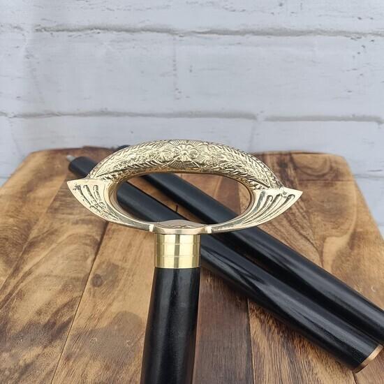 

Дизайнерская трость для ходьбы, деревянная трость, серебряная латунная ручка, подарочная ручка M аэро