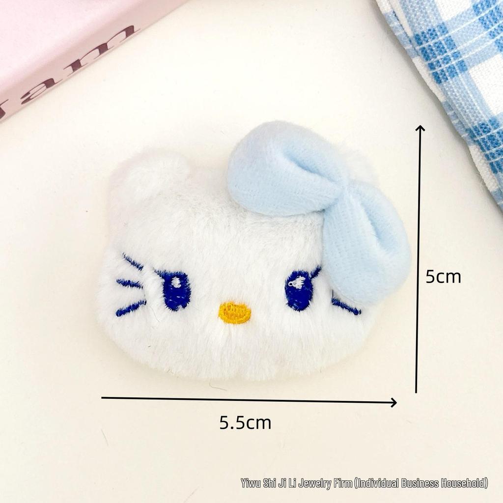 Cartoon Kitten Doll Backpack Pendant & Girly Accessories Set: Heart Brooch, DIY Hair Items, Shoes & Hats Accessories.