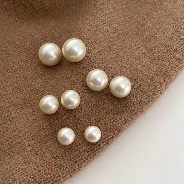 S925 Silver Needle Pearl Stud Earrings for Women