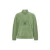 Αμερικανικό Vintage Μονόχρωμο Φούτερ με Επένδυση Fleece και Πολικό Fleece, με Μισό Φερμουάρ και Όρθιο Γιακά, Ανδρικό, Πράσινο FD7864-340