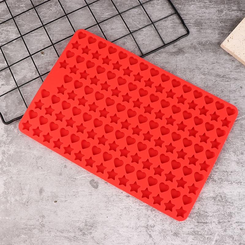 1Pc Multicavity Star Love Shape Silicone Molds Diy Chocolate Candy Tray For Biscuit Treat Candy Gummy Cookie Baking Tool