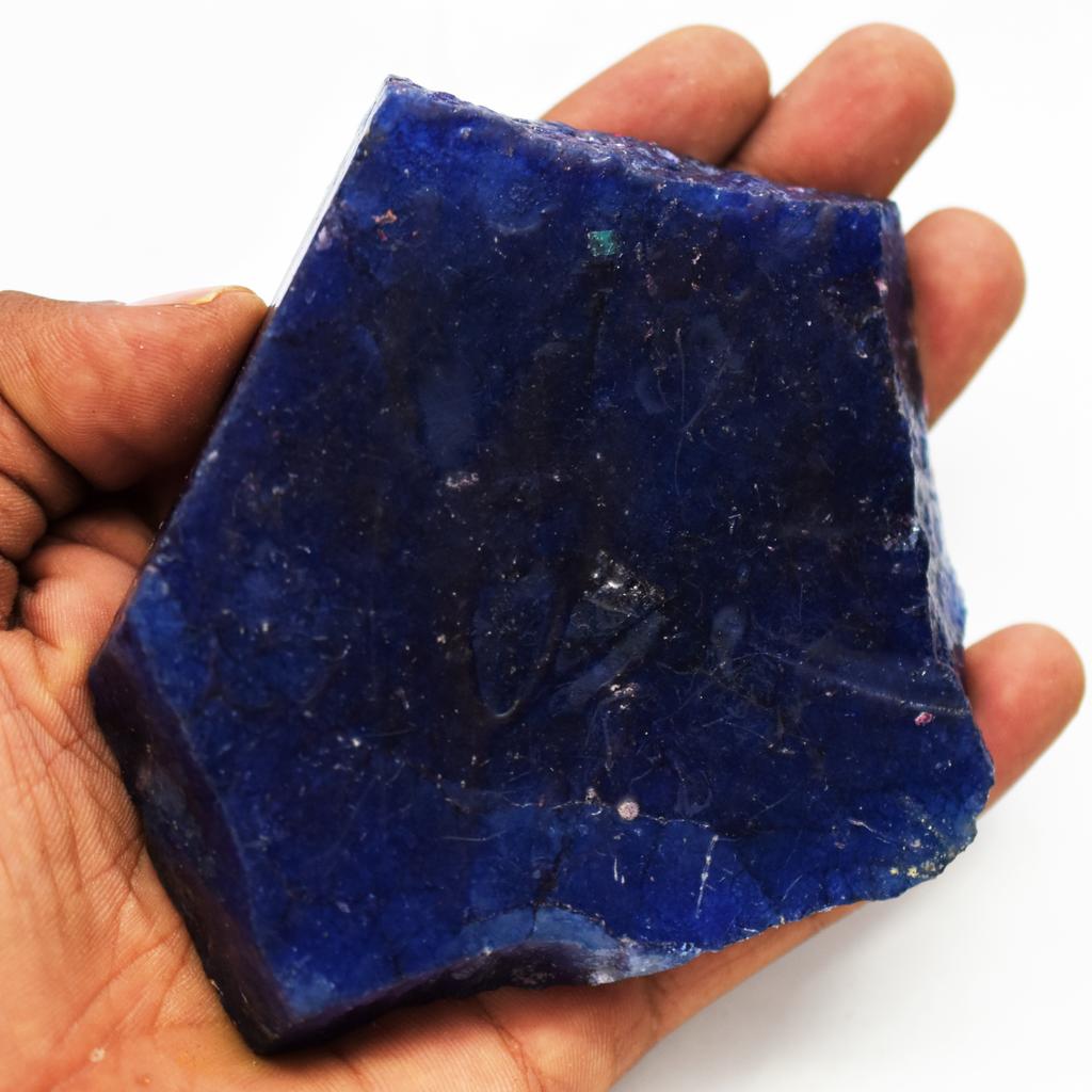 Natural Blue Sapphire Loose Gemstone Uncut Rough 1059.9 Ct September Birthstone for Gem Collections