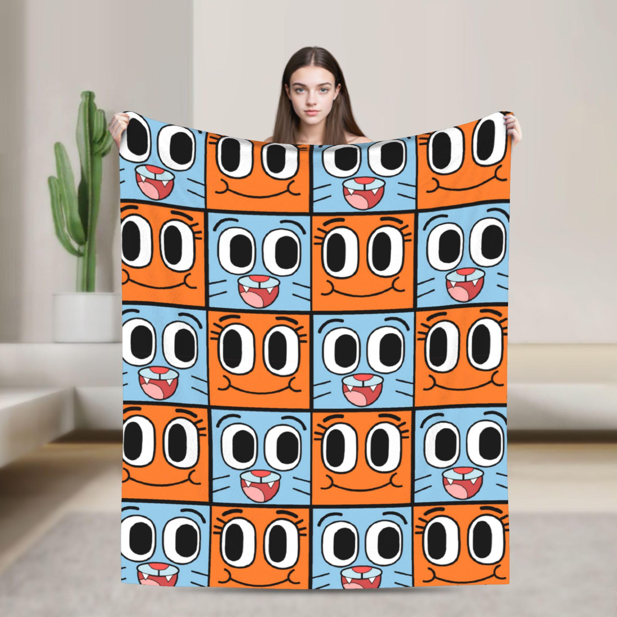 

The Amazing World Of Gumballs Super Warm Blanket Travel Plush Bedding Throws Fluffy Home Decor Flannel Bedspread Sofa Bed Cover 80x120cm(31x47inch)