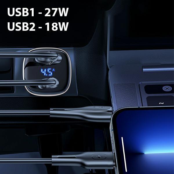 Usams Ład. Sam. C29 45W 2Xusb-Afast Charge Jasno Złoty/Light Gold Cc154Cc01(Us-Cc154)