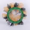 Specter Wood Sign for Halloween Colorful Flower Wreath Festives Window and Wall Decoration Waterproof Door Ornament