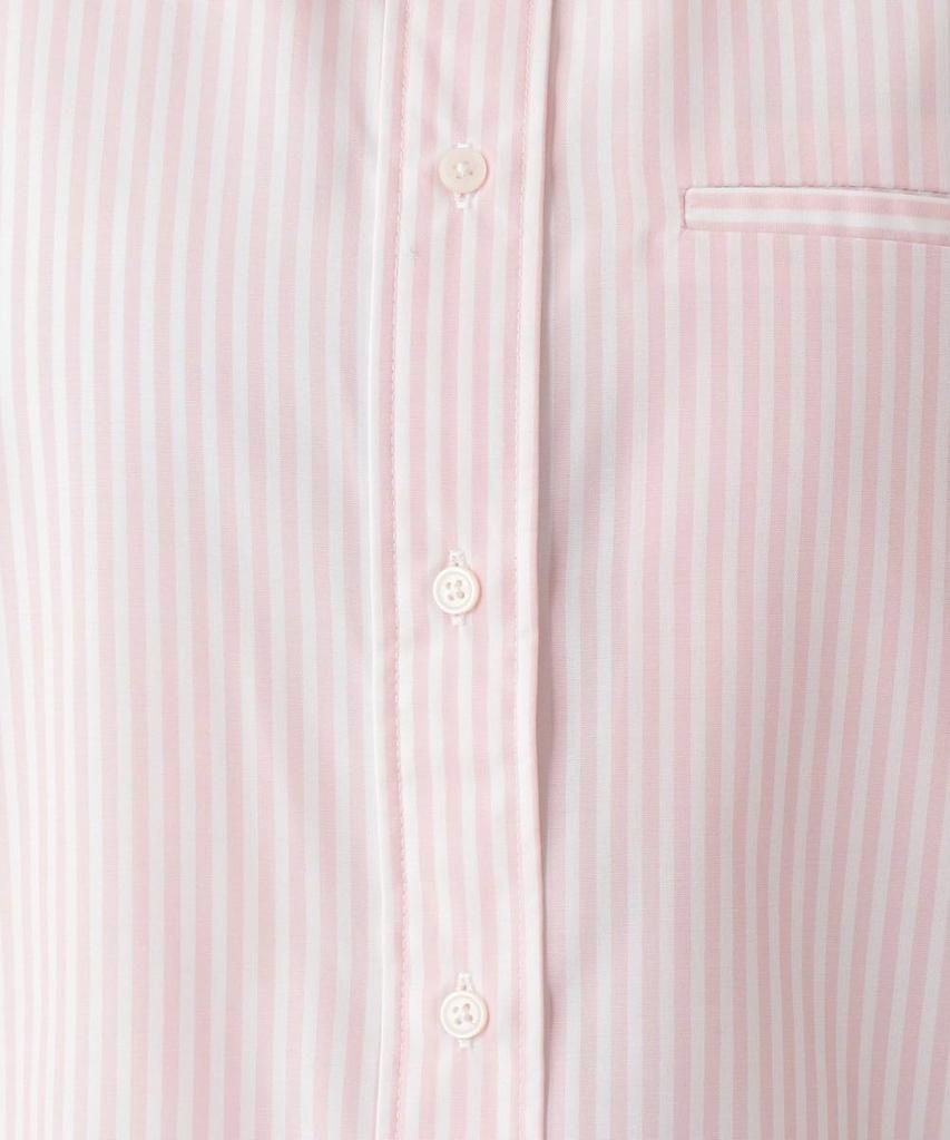 Afternoon Tea Living JH80 Gestreifte Bluse mit breitem Rüschenkragen, Kurz, Rosa