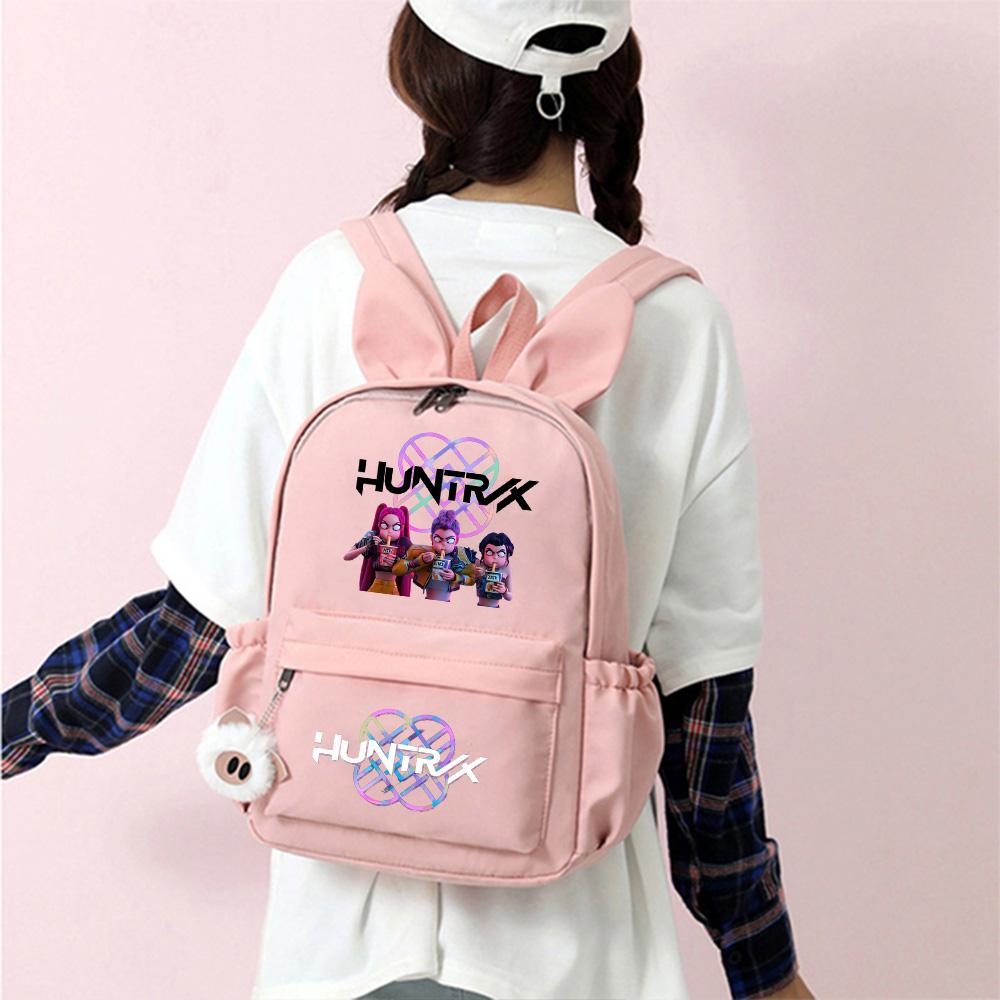 Anime K-Pop Printed Waterproof Backpack Student Teenager Bookbag for Boy Girl Bookbag Schoolbag Women Large Capacity Travel Bag Kid Gift Mochila