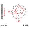 For Yamaha TW200 1987-2026 TW125 92-04 YS125 17-19 TW225 TW225E 02-07 428 14T Motorcycle Front Sprocket Pinion
