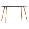 Dining Table Grey and Oak Coloured 120*60*74 cm MDF