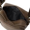 Chiemi Sacs 2-Face 2-Way Shoulder Bag with Logo Belt, Simple Design, and Functional Pockets, 2402-6249, Brown