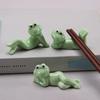 1-3PCS Frog Chopsticks Holder Pen Holder Frog Tea Pet Frog Home Furnishing Study Decoration Small Ornament Ornament
