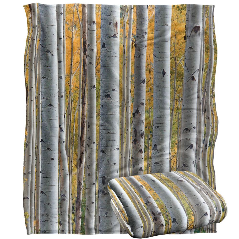 JQ Licensing James Piazza Silky Birch Trees Supersoft Blanket