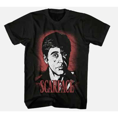 American Fashion Trend Comfortable Scarface Cartoon Closeup Mens Tshirt Y2K