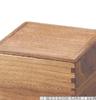 Recreation Bento Box Made in Japan Wooden Walnut 50 Double Tier Heavy Inner Black New Year J-kitchens (Lunch Box) (1 Set) 15.1cm