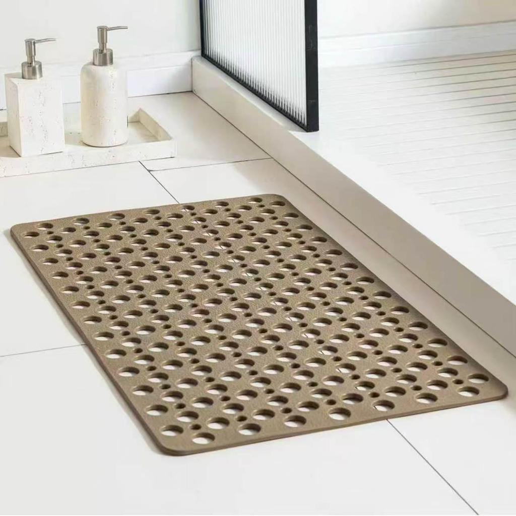 Non-slip Suction Cup Bath Mat for Shower Room - Drainage Foot Pad