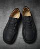 2025 Plus Size Hand-stitched Men's Leather Slip-on Casual Low-top Shoes for Spring
