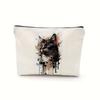 Cat-Themed Makeup Bag Cosmetic Pouch With Zipper, Cute Cat Pattern, Travel Toiletry Organizer, Gift For Cat Lovers