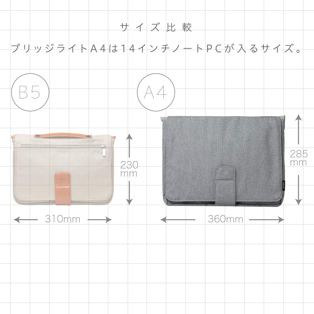 Sonic Bridge Case Light A4 Laptop Size Navy U-Trim 14-inch UT-1487-K