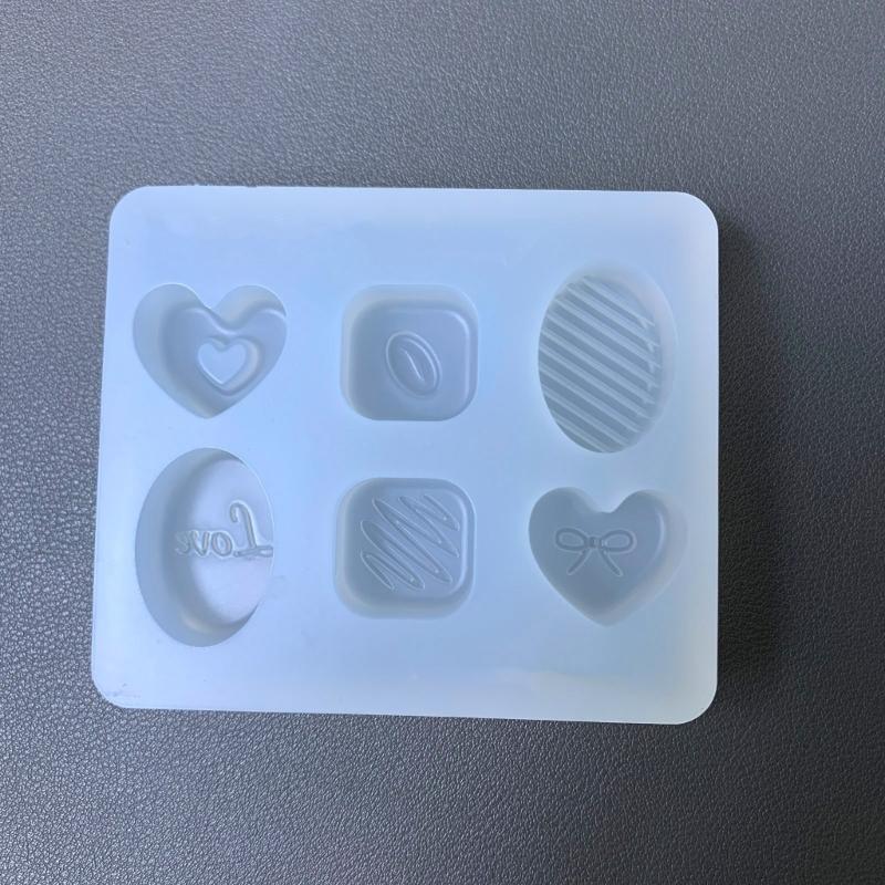 Easy To Use Silicone Mould Practical Epoxy Resin Mold Candy Accessories Shaped Mould Jewelry Charm Making Supplies
