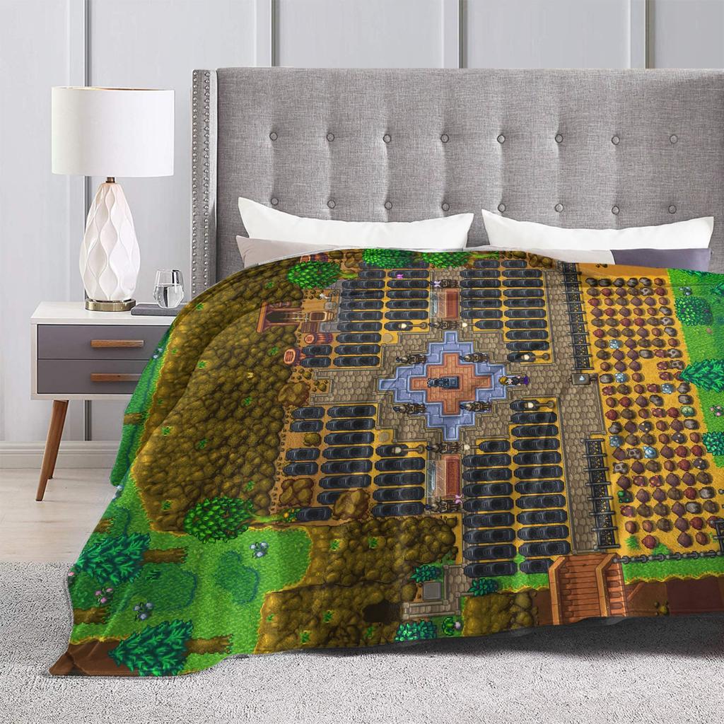 Quarry Stardew Valley Warme Weiche Decke Kinder Plüsch Bettwäsche Überwürfe Neuheit Sofa Bett Flanell Bettdecke Sofabett Abdeckung