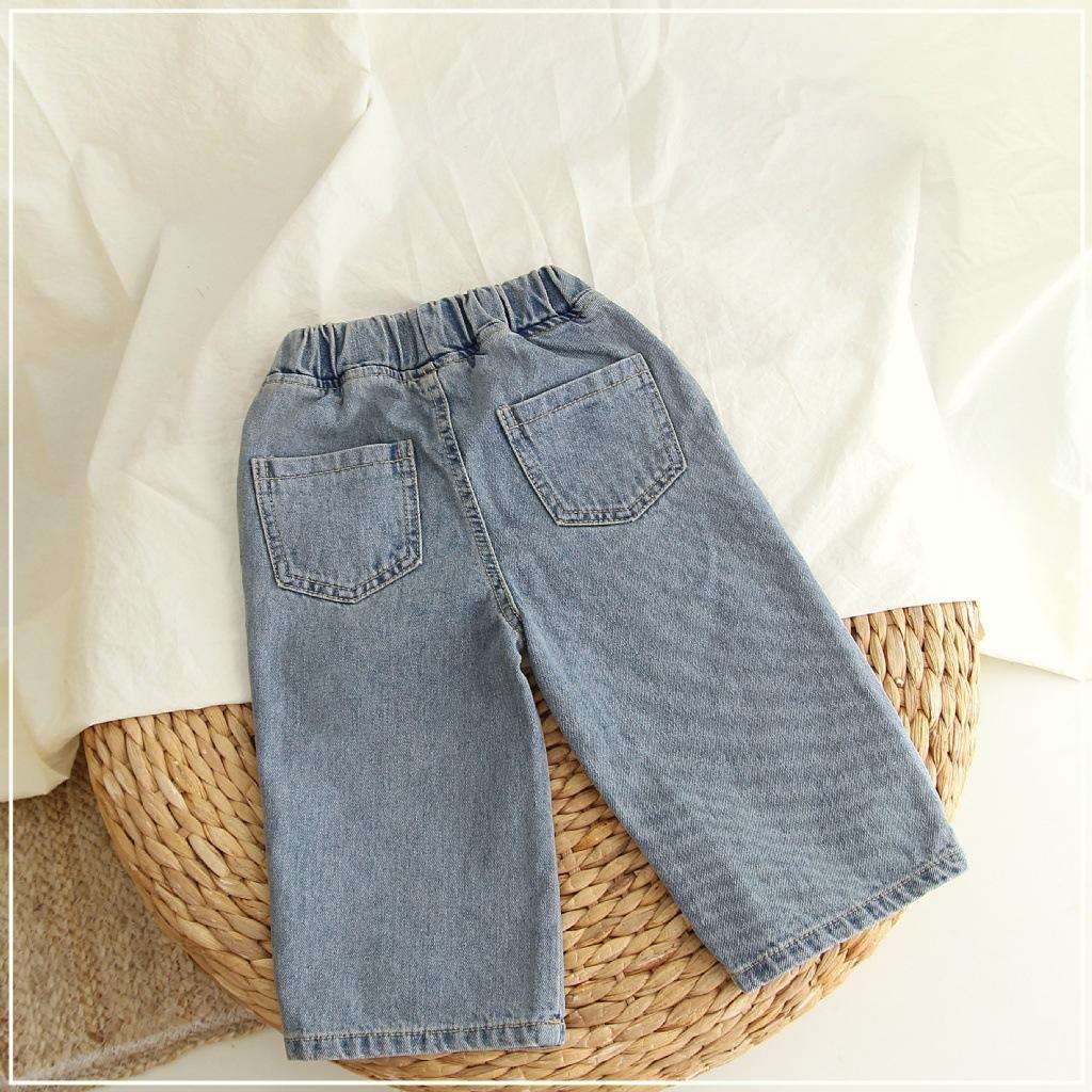 Spring Children's Pants Autumn Boy's Denim Soft Jeans Casual Girls Pants Kids Straight Jeans Trousers