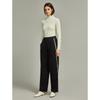 ELLE Women's High-Waisted Wide-Leg Casual Pants