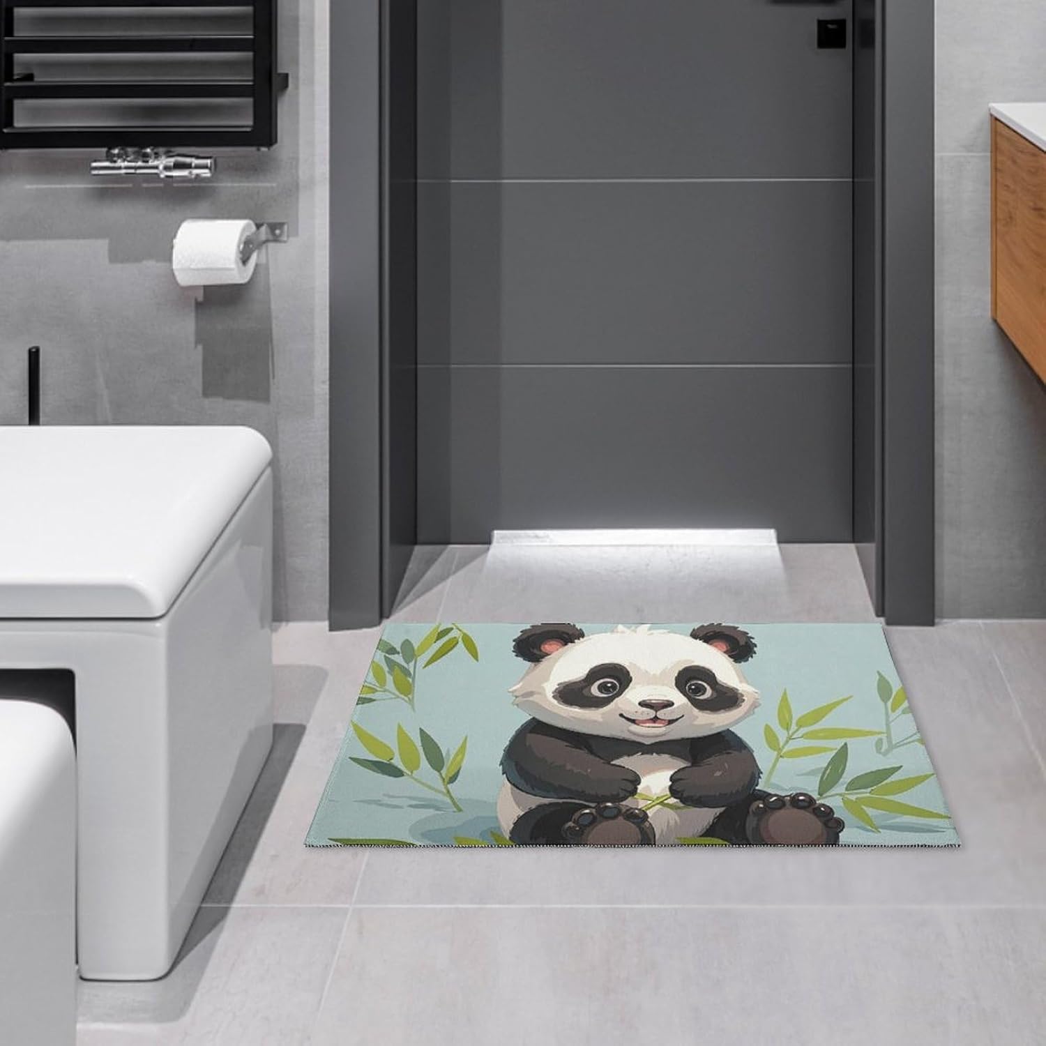 

Crystal velvet carpetPanda Area Rug for Living Room Non Slip Furry Carpet Indoor Machine Washable Rug Entryway Floor Carpet Larg 60x90cm