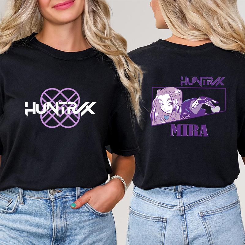 Kpop Korean Wave Witch Hunt trendy casual short sleeved printed T-shirt 5987