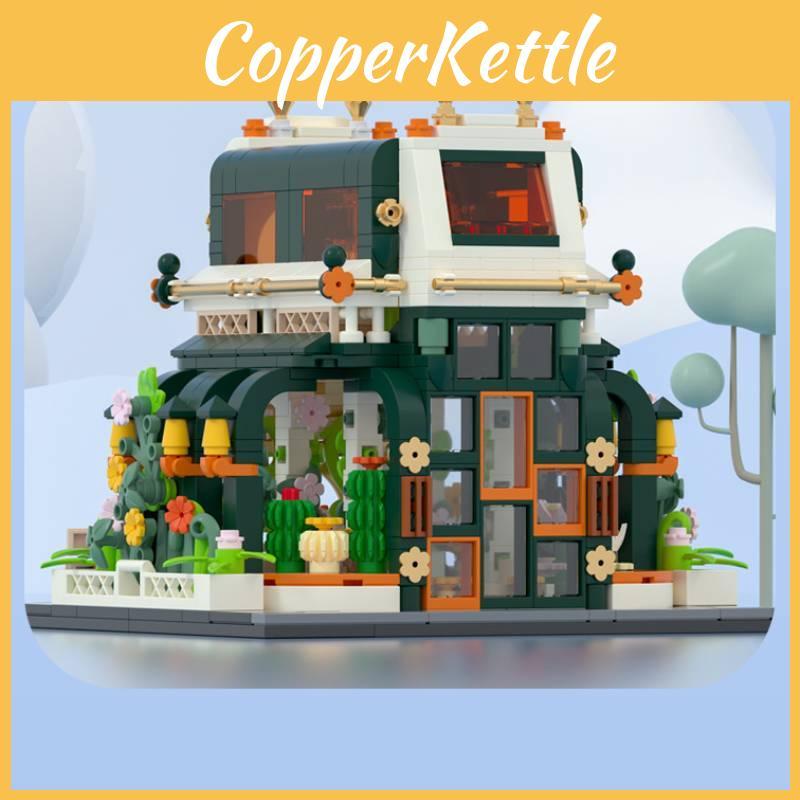 Monet Flower House Brick Set With Lights For Creative Building And Diy Crafting