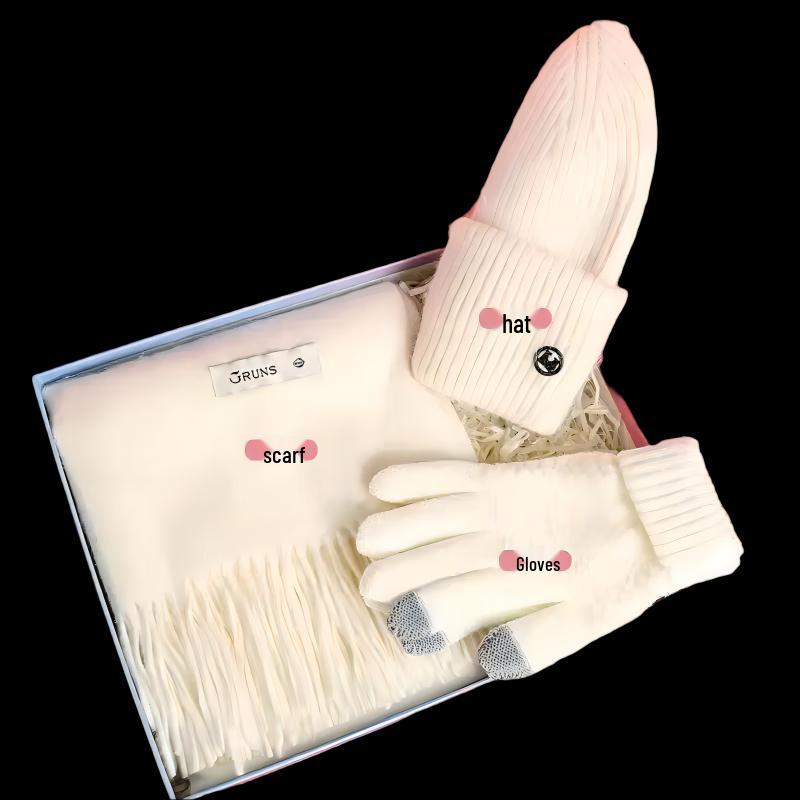 

Теплый зимний комплект из искусственного кашемира