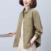 Mom's Pure Cotton Women's Spring Jacket Blouse - 2024 Style