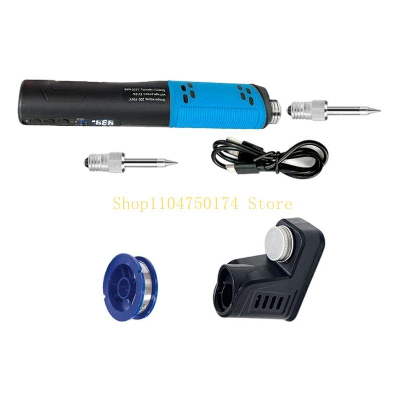 Cordless Soldering Iron With LED Temperature Display Stand Design USB Fast Charging For Electronics Repair Top Sale