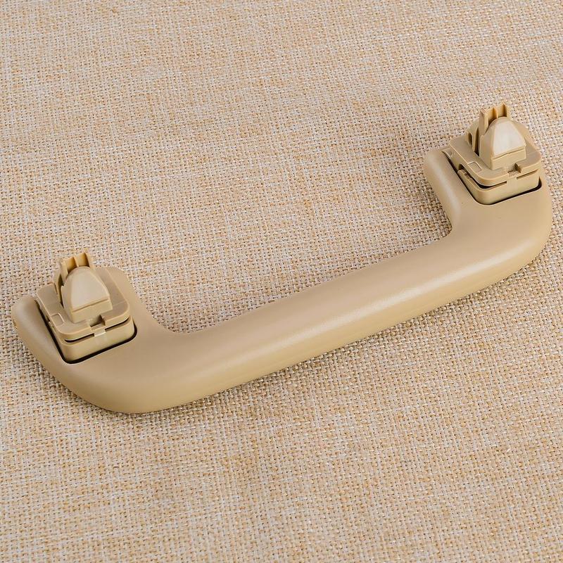 74610-13011-A0 74612-13010-A0 Interior Ide Door Grip Assist Handle with Clip Fit for Lexus GX470 2003 2004-2009 Beige Plastic