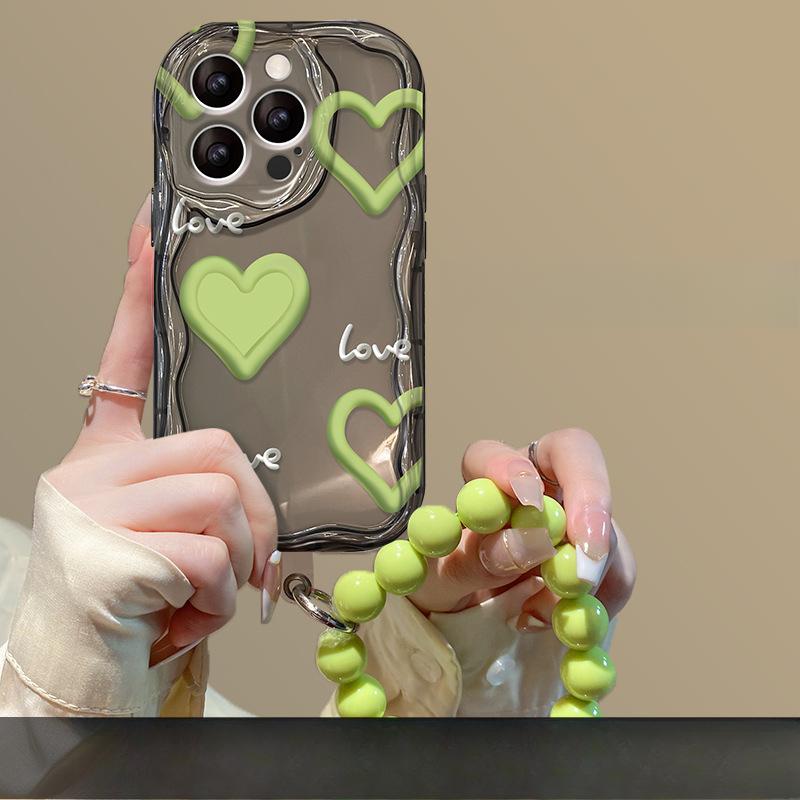 Lanț Verde Love Potrivit pentru Husă Telefon Mobil Huawei Mate30 Transparent Nova10/9 Honor 80/70pro Anti-cădere