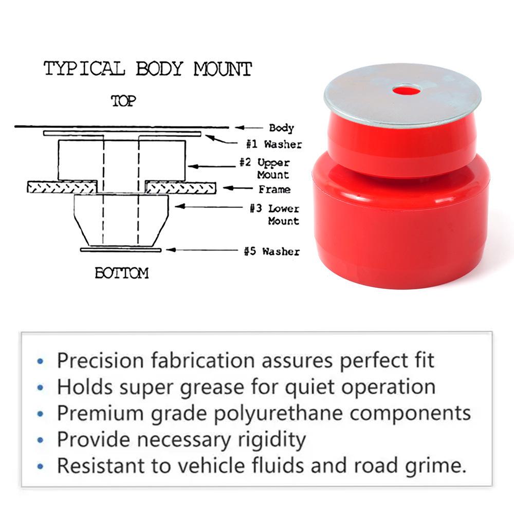 Polyurethane Mounting Bushing for 99-14 Chevrolet Silverado GMC 1500/2500