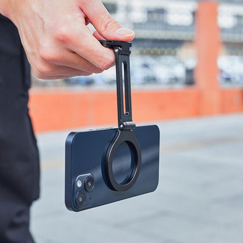 Travel Phone Holder Tripod Magnetic Phone Mount Portable Aluminum Clip  for Handfree Viewing Live Streaming