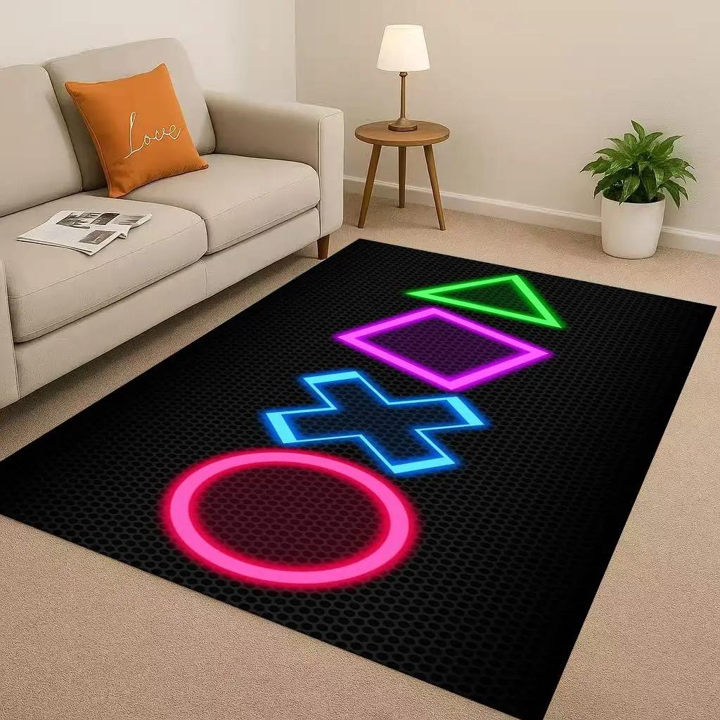 27 Style Game Zone Sign Gamer Controller Living Room Non-Slip Area Rug Carpet For Bedroom Kids Playroom Sofa,Home Decor Doormat