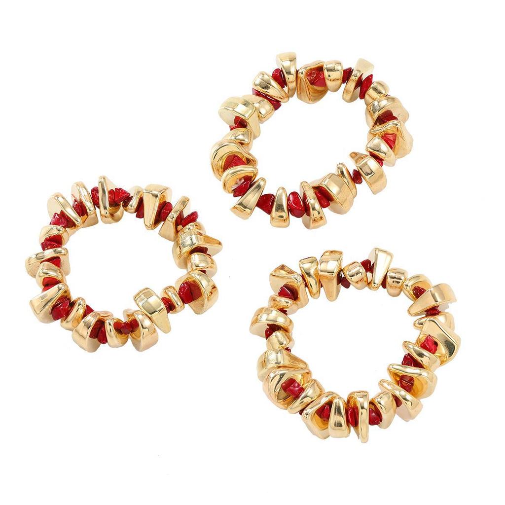 Spring Women's Exaggerated Bracelet and Necklace Set: European & American Fashion Jewelry